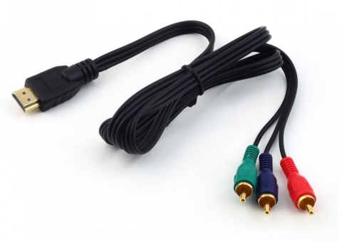 HDMI to 3RCA Cable - Black